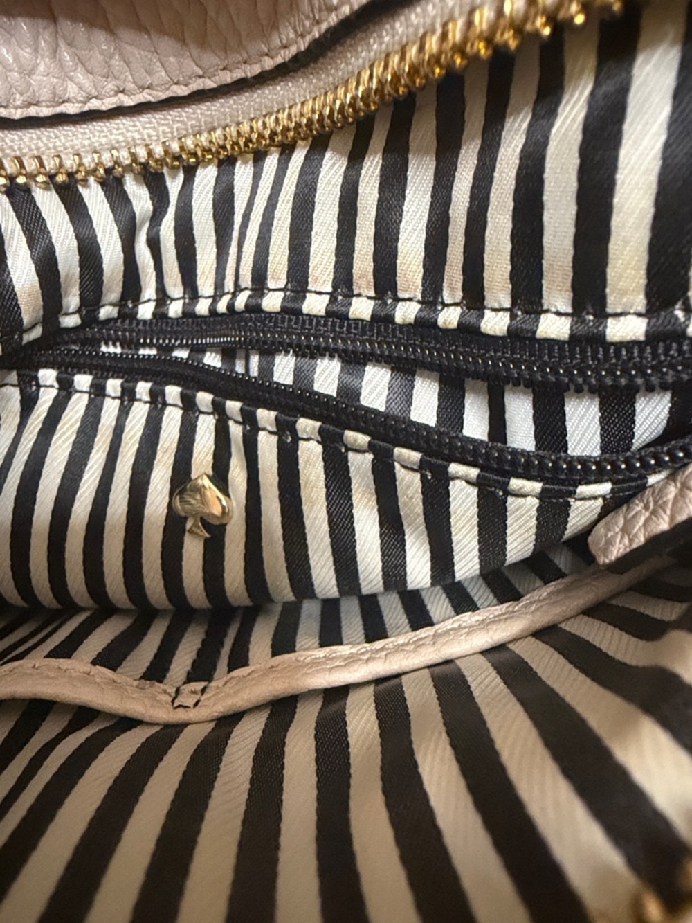 kate spade Pebbled Leather Crossbody in Blush Pink with Gold Hardware - Picture 4 of 9